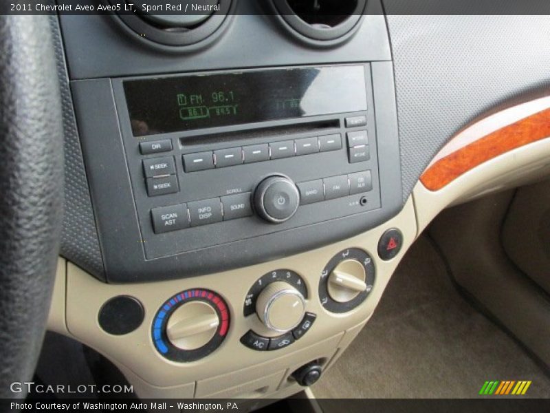 Sport Red / Neutral 2011 Chevrolet Aveo Aveo5 LT