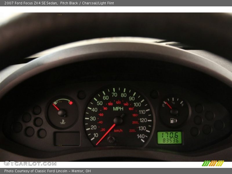 Pitch Black / Charcoal/Light Flint 2007 Ford Focus ZX4 SE Sedan