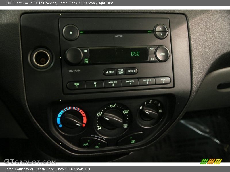 Pitch Black / Charcoal/Light Flint 2007 Ford Focus ZX4 SE Sedan