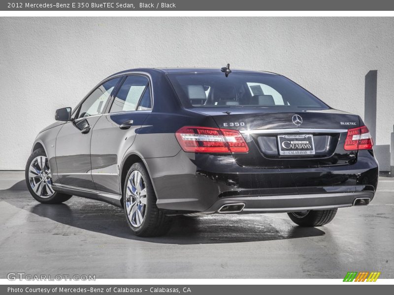 Black / Black 2012 Mercedes-Benz E 350 BlueTEC Sedan
