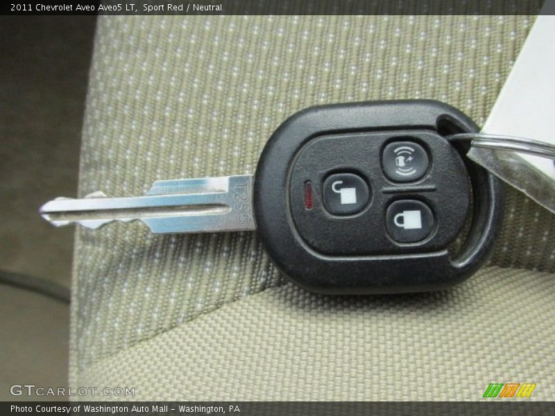 Sport Red / Neutral 2011 Chevrolet Aveo Aveo5 LT