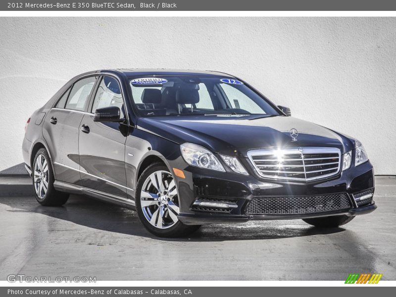 Black / Black 2012 Mercedes-Benz E 350 BlueTEC Sedan