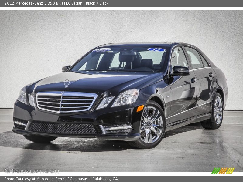 Black / Black 2012 Mercedes-Benz E 350 BlueTEC Sedan