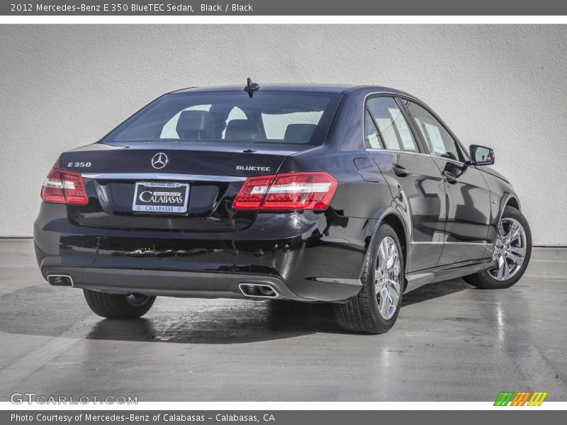 Black / Black 2012 Mercedes-Benz E 350 BlueTEC Sedan