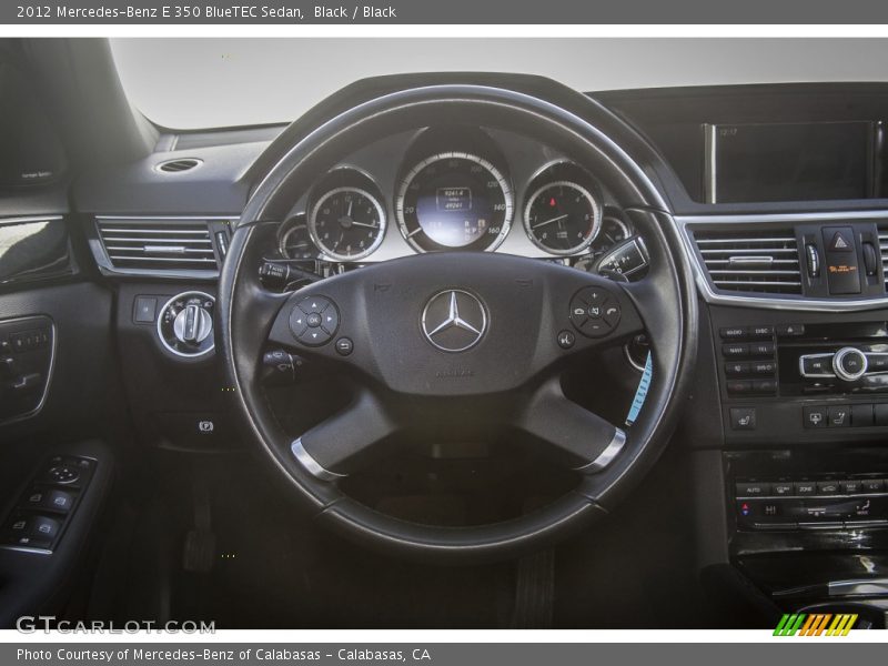 Black / Black 2012 Mercedes-Benz E 350 BlueTEC Sedan