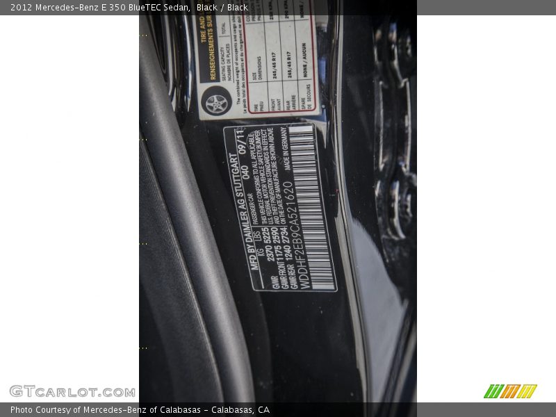 Black / Black 2012 Mercedes-Benz E 350 BlueTEC Sedan