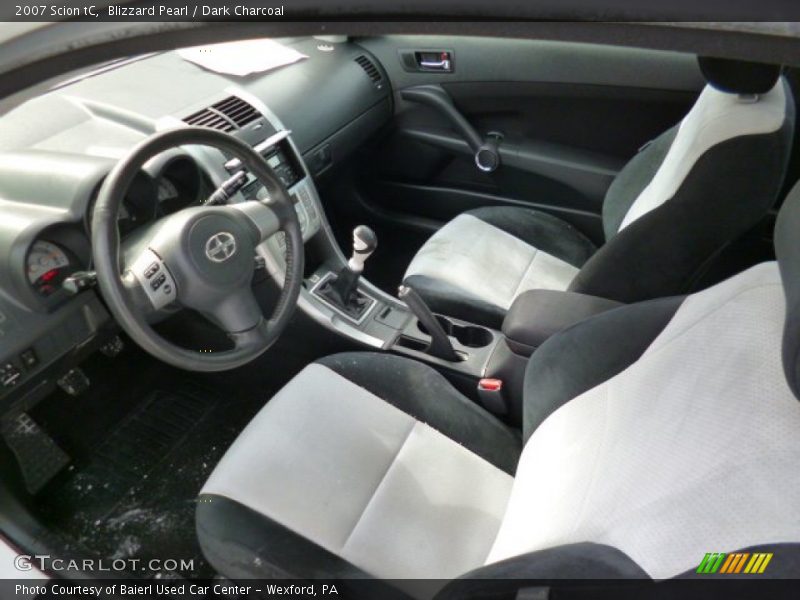 Blizzard Pearl / Dark Charcoal 2007 Scion tC