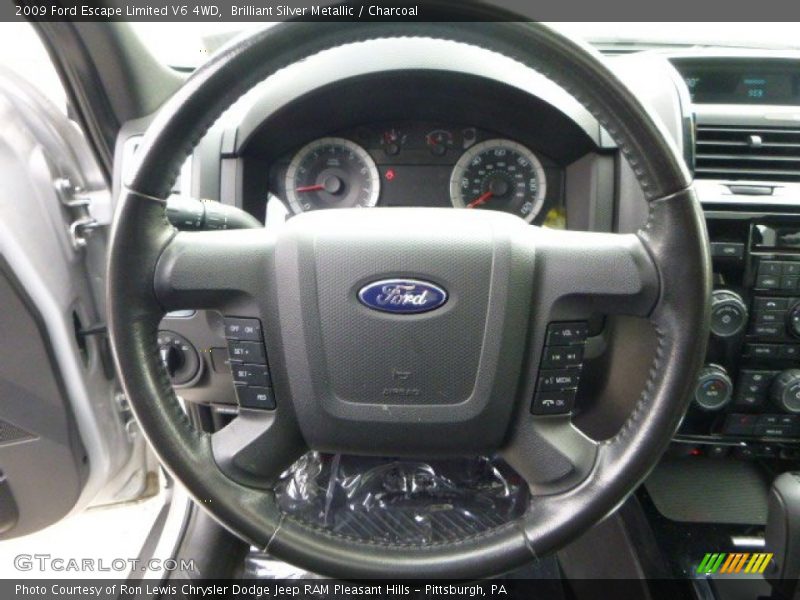 Brilliant Silver Metallic / Charcoal 2009 Ford Escape Limited V6 4WD