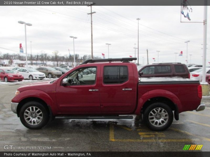 Red Brick / Beige 2010 Nissan Frontier LE Crew Cab 4x4