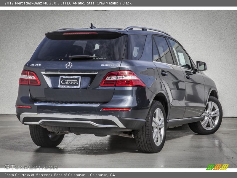 Steel Grey Metallic / Black 2012 Mercedes-Benz ML 350 BlueTEC 4Matic