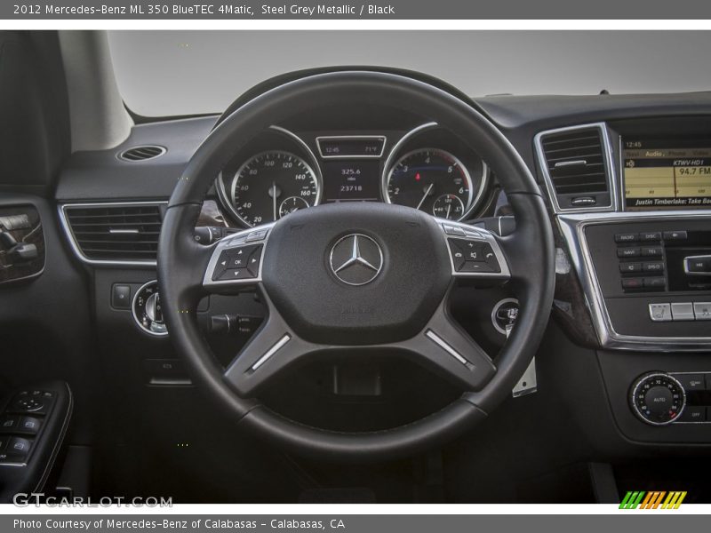 Steel Grey Metallic / Black 2012 Mercedes-Benz ML 350 BlueTEC 4Matic