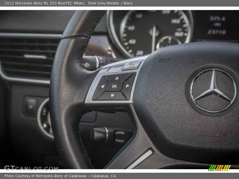 Steel Grey Metallic / Black 2012 Mercedes-Benz ML 350 BlueTEC 4Matic