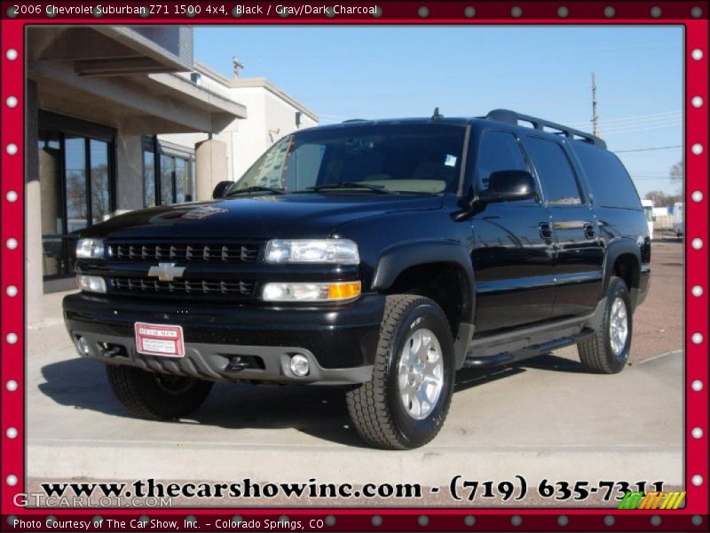 Black / Gray/Dark Charcoal 2006 Chevrolet Suburban Z71 1500 4x4