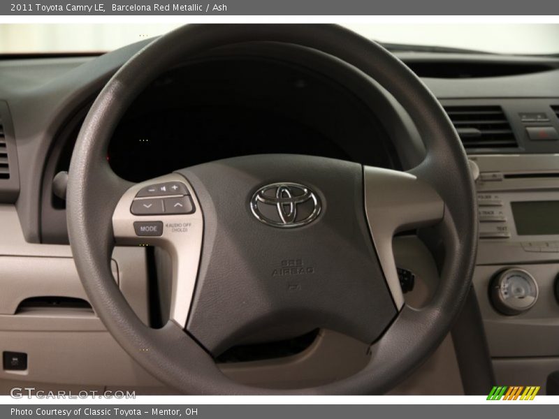Barcelona Red Metallic / Ash 2011 Toyota Camry LE