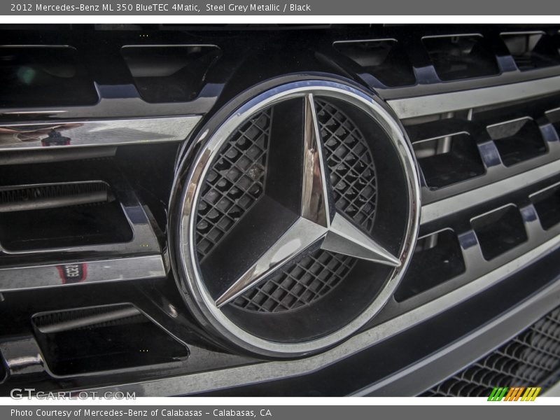 Steel Grey Metallic / Black 2012 Mercedes-Benz ML 350 BlueTEC 4Matic