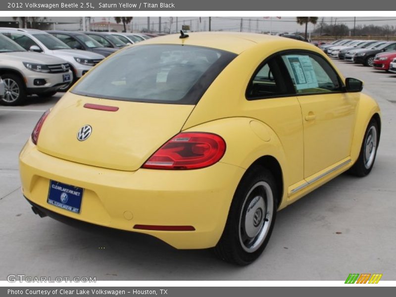 Saturn Yellow / Titan Black 2012 Volkswagen Beetle 2.5L