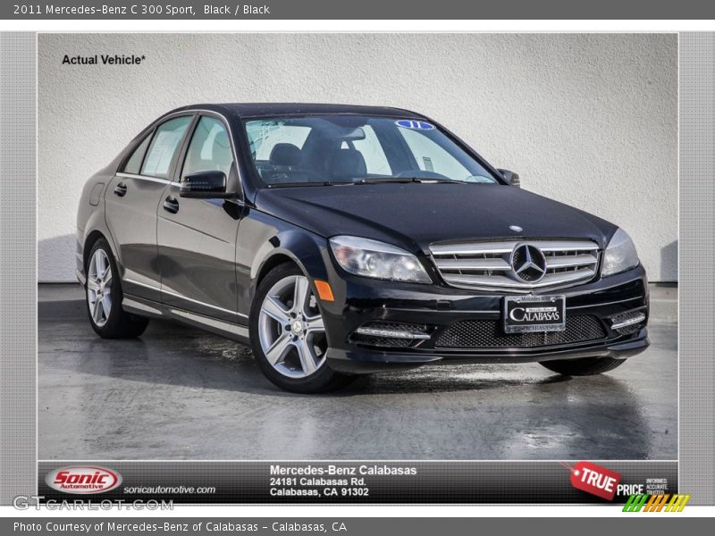 Black / Black 2011 Mercedes-Benz C 300 Sport