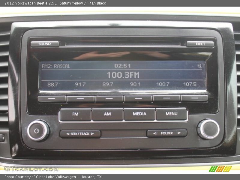Saturn Yellow / Titan Black 2012 Volkswagen Beetle 2.5L