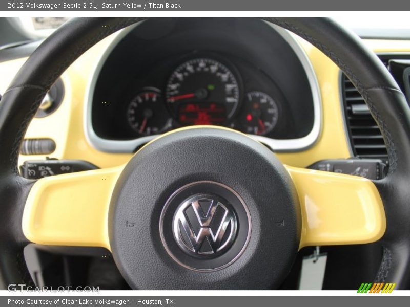 Saturn Yellow / Titan Black 2012 Volkswagen Beetle 2.5L