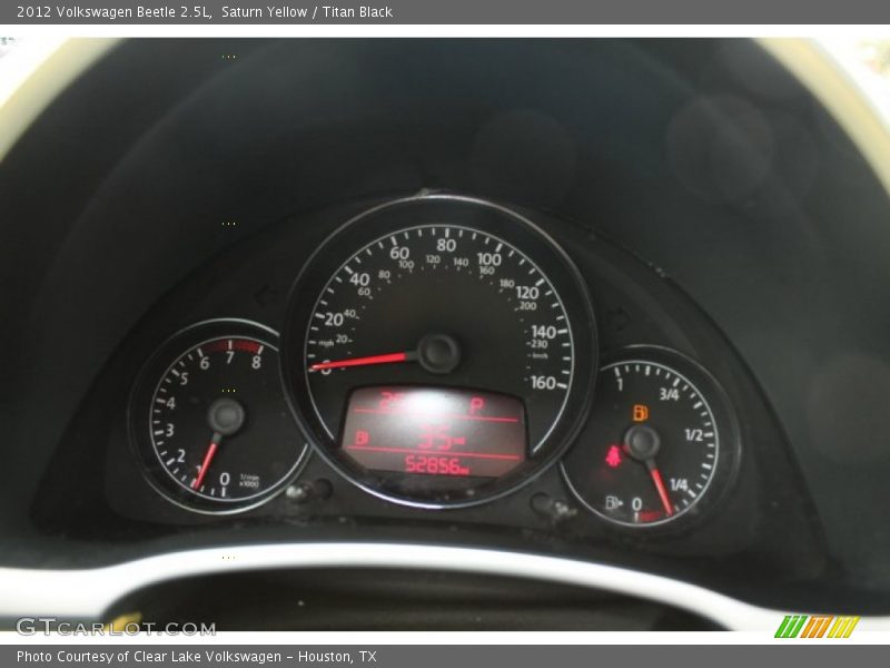 Saturn Yellow / Titan Black 2012 Volkswagen Beetle 2.5L