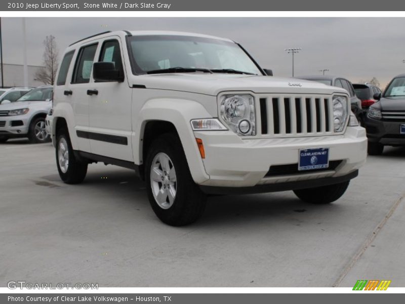Stone White / Dark Slate Gray 2010 Jeep Liberty Sport