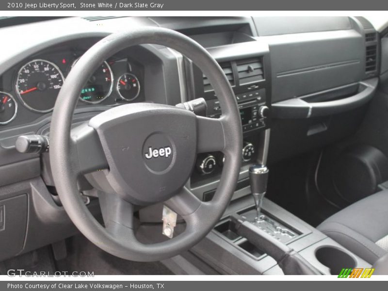Stone White / Dark Slate Gray 2010 Jeep Liberty Sport