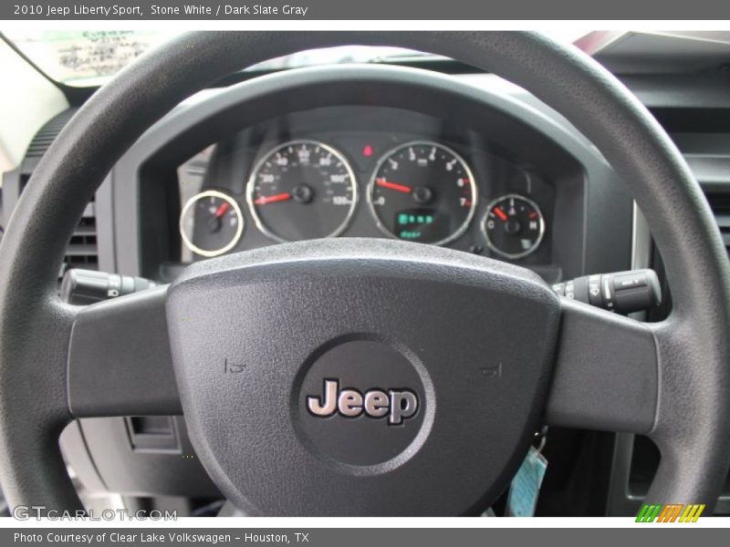 Stone White / Dark Slate Gray 2010 Jeep Liberty Sport