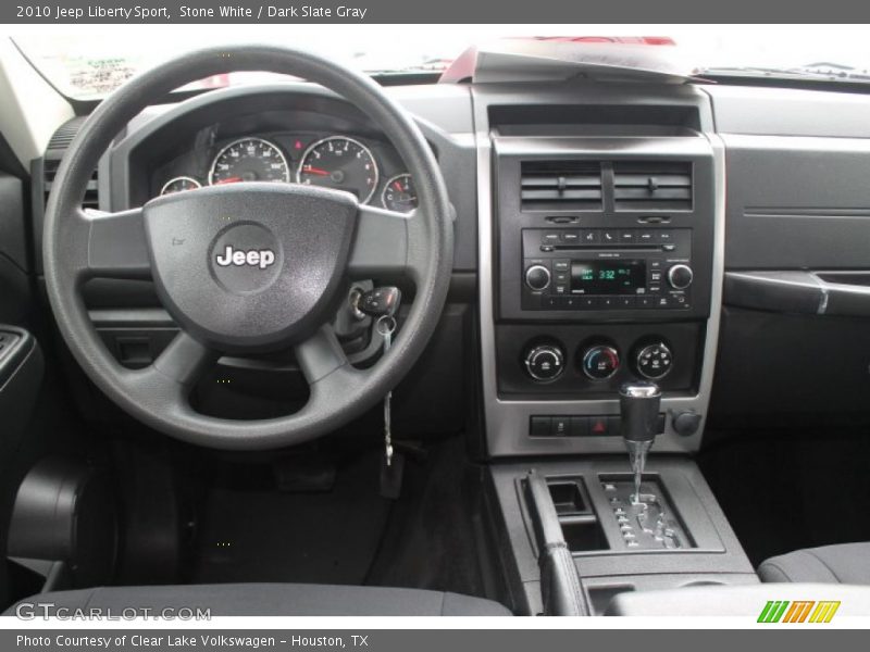 Stone White / Dark Slate Gray 2010 Jeep Liberty Sport