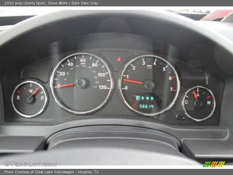 Stone White / Dark Slate Gray 2010 Jeep Liberty Sport