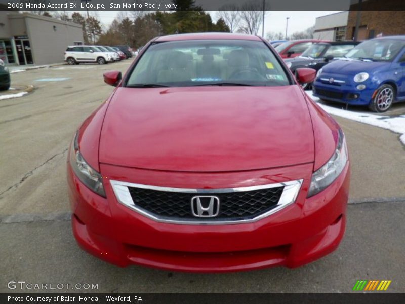 San Marino Red / Ivory 2009 Honda Accord EX-L Coupe