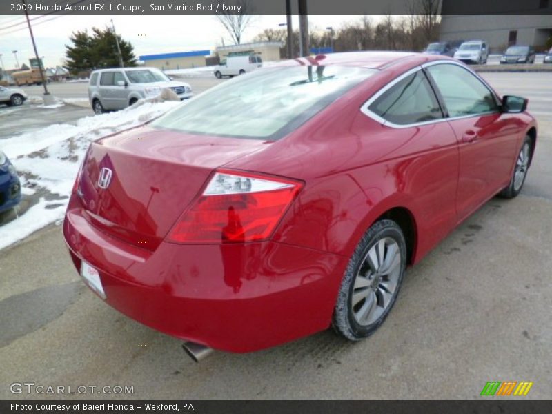 San Marino Red / Ivory 2009 Honda Accord EX-L Coupe