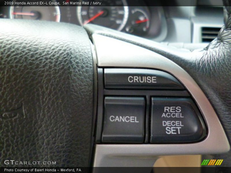 San Marino Red / Ivory 2009 Honda Accord EX-L Coupe