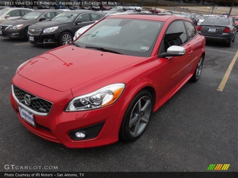 Passion Red / R-Design Off Black 2013 Volvo C30 T5 R-Design