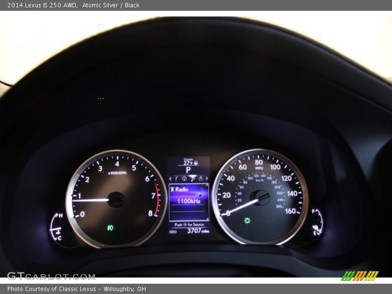 Atomic Silver / Black 2014 Lexus IS 250 AWD