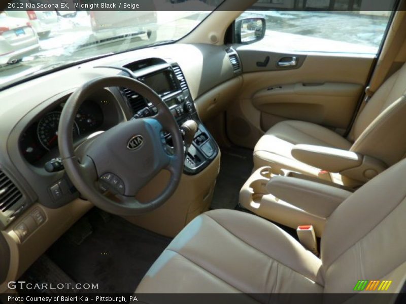 Midnight Black / Beige 2012 Kia Sedona EX