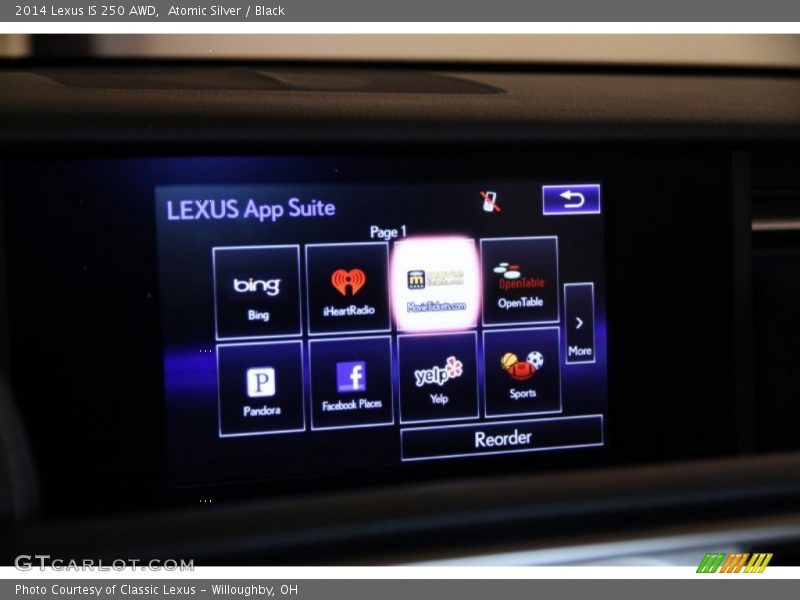 Atomic Silver / Black 2014 Lexus IS 250 AWD