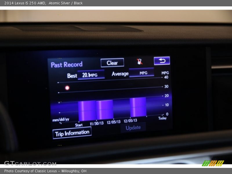 Atomic Silver / Black 2014 Lexus IS 250 AWD