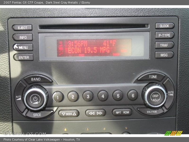 Audio System of 2007 G6 GTP Coupe