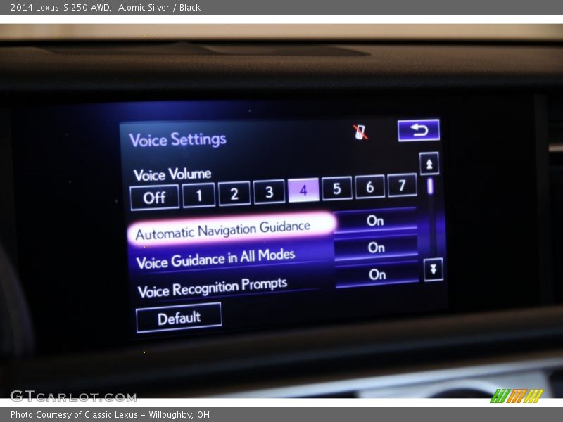 Atomic Silver / Black 2014 Lexus IS 250 AWD