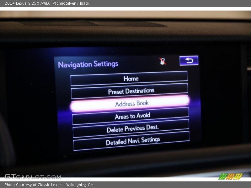 Atomic Silver / Black 2014 Lexus IS 250 AWD