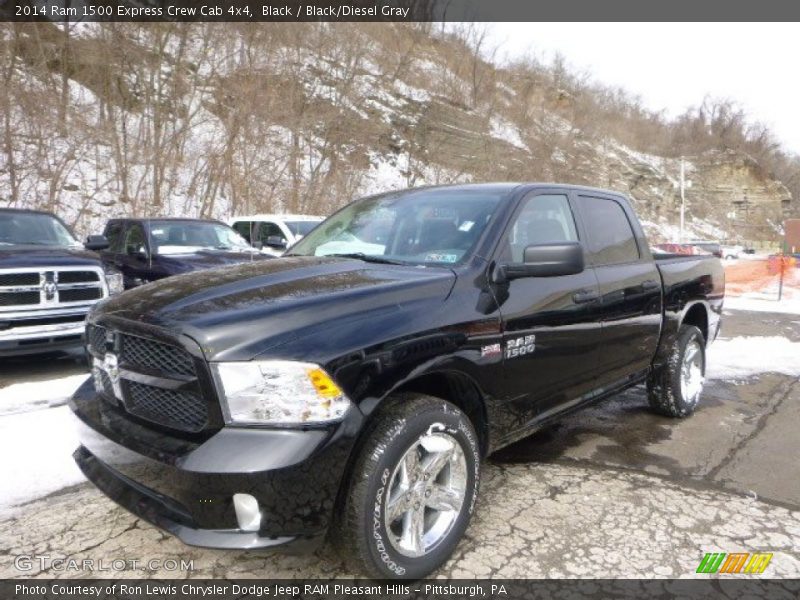 Black / Black/Diesel Gray 2014 Ram 1500 Express Crew Cab 4x4