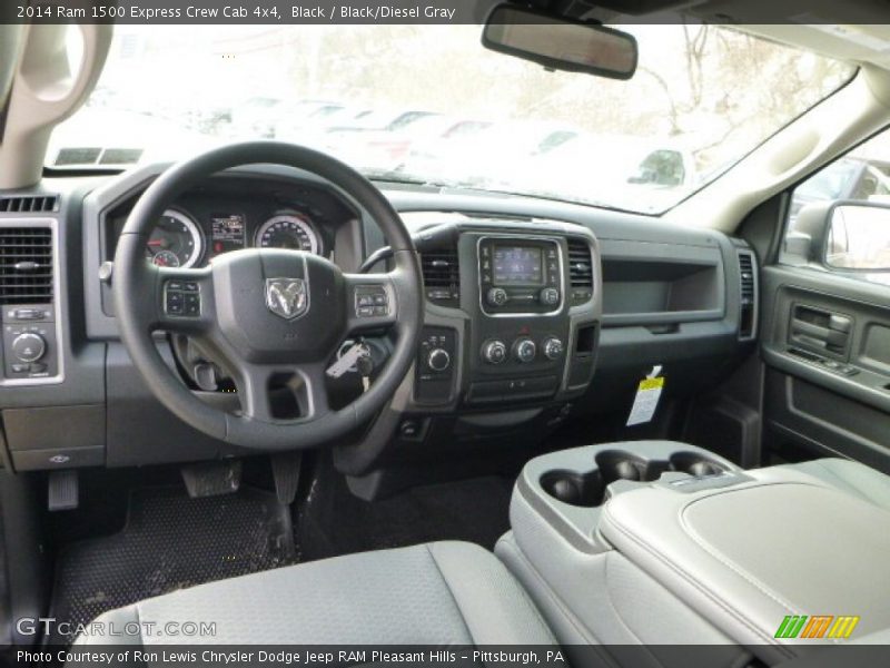 Black / Black/Diesel Gray 2014 Ram 1500 Express Crew Cab 4x4