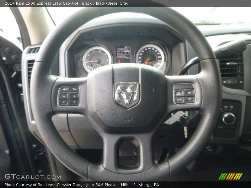 Black / Black/Diesel Gray 2014 Ram 1500 Express Crew Cab 4x4