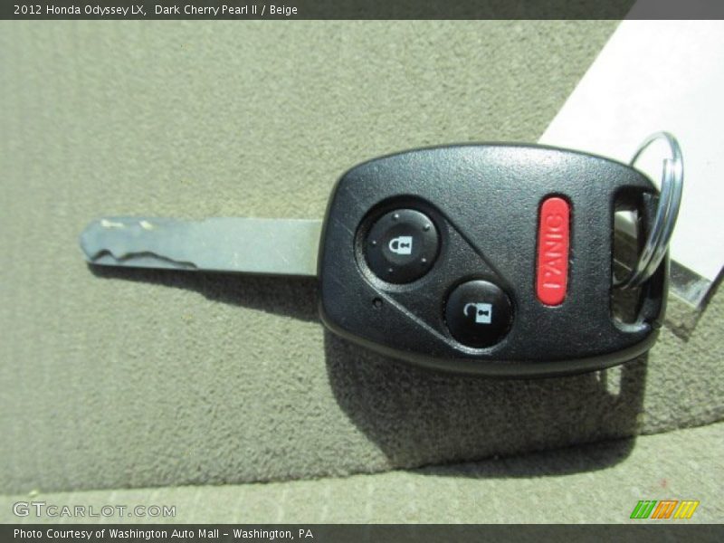 Keys of 2012 Odyssey LX