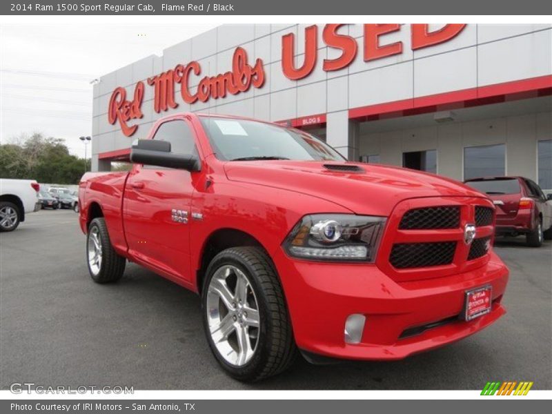 Flame Red / Black 2014 Ram 1500 Sport Regular Cab