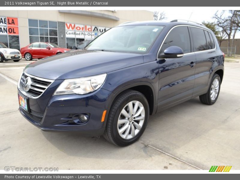 Night Blue Metallic / Charcoal 2011 Volkswagen Tiguan SE