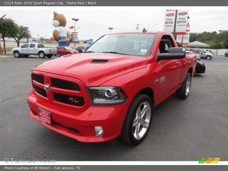Flame Red / Black 2014 Ram 1500 Sport Regular Cab