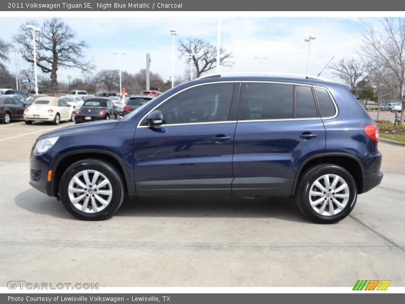 Night Blue Metallic / Charcoal 2011 Volkswagen Tiguan SE