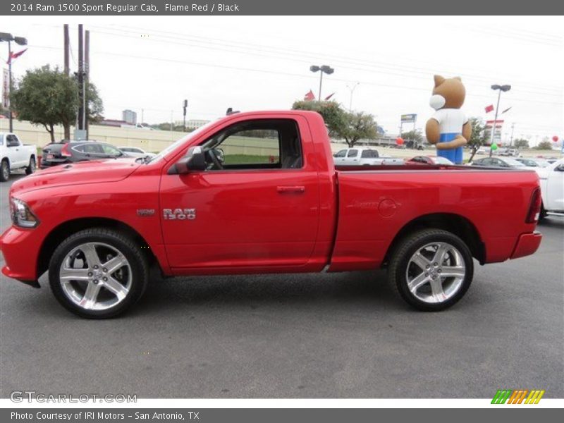 Flame Red / Black 2014 Ram 1500 Sport Regular Cab
