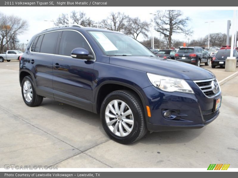 Night Blue Metallic / Charcoal 2011 Volkswagen Tiguan SE